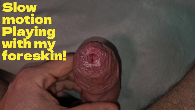 GloomyChase977: Close-up van Phimosis grote pik, zo heet!