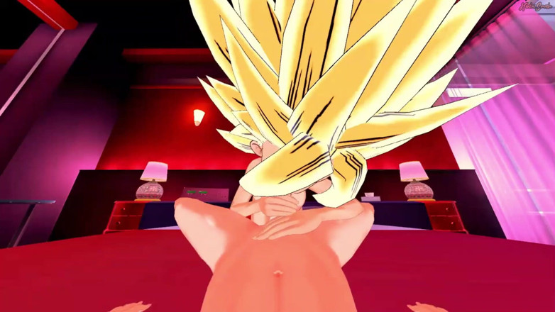 Hentai Smash: Трахаю Caulifla в видео от первого лица, пока она не превращается в Super Saiyan - хентай Dragon Ball