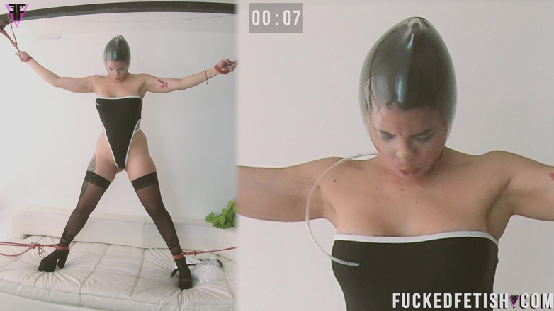 Fucked fetish: Limitar el juego de aliento en el condón, esclavitud, 4 extremidades...