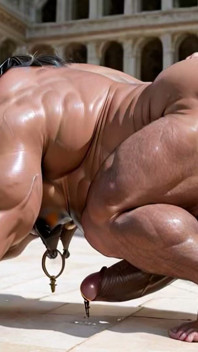 Un homme musclé se fait enculer