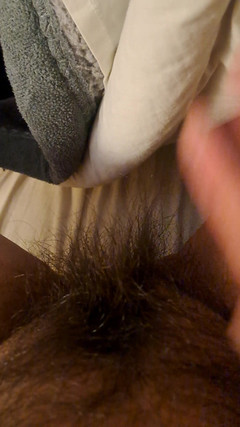 Mommy big hairy pussy: Masturbation rapide avec poils