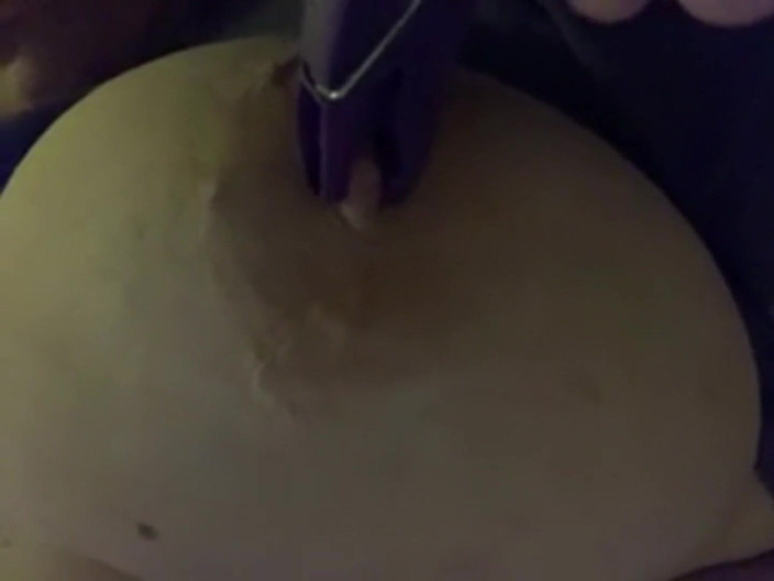 Real homemade BBW BBC porn: Bbwbootyful vastpinnend in mijn grote borsten