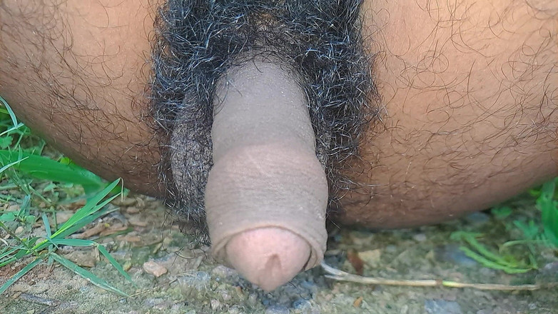 Desi_Porn_India: 德西热同性恋在丛林中撒尿独奏。