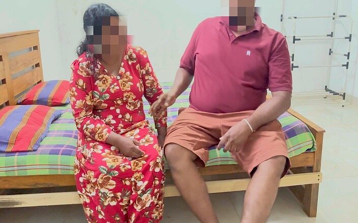 SL hardcore: スリランカぽっちゃり男とホテルの部屋で古いぽっちゃり熟女とセックス