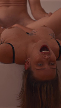 Family House S1e6: Blindfolded Kisscat's Taboo Fuck with Sister's Husband Double Facial