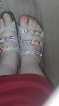Opotřebované boty Birkenstock