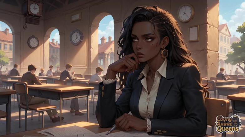 Ebony Anime Queens: A rainha negra escaldante é magnífica e insaciável neste steampunk XXX!