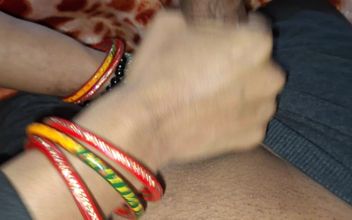 Handjob Done by Wife