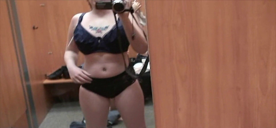 Pervy Studio: Two girls at fitting room