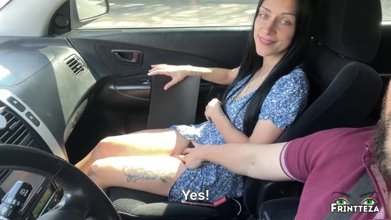 Frintteza: Stepmom makes a DeepThroat to Stepson in the car to...