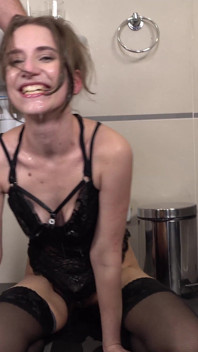 They Fucked a Whore Hard in the Ass and Pissed on Her