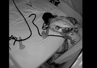 Darla Dyke: Darla the Dyke Bent Over Blindfolded and Fucked in the...