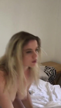 Erin Electra eats a banana