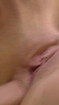 Tongue Licking Dripping Cock - Pussy Stretched Wide by Fingers