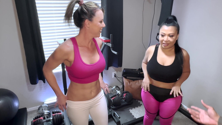 Eddie Jaye: Bottomless Workout W/ Two Horny MILFs