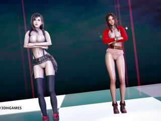 3D-Hentai Games: ベリーグッド - メロウメロウ、ティファロックハートエアリス、裸のダンスファイナルファンタジー7リメイクff7