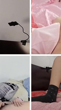 Amateur-mutter fingert muschi-orgasmus mit stöhnen. Brünette behaarte muschi, dicke titten, dicker arsch.