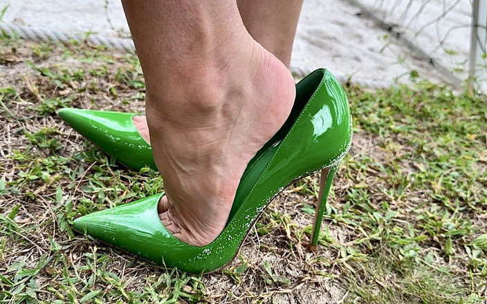 Julia domaina: Stiletto high heels baru, sepatu hak tinggi 12 cm di pantai,...
