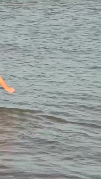 Curvy Young MILF Skinny Dipping in October