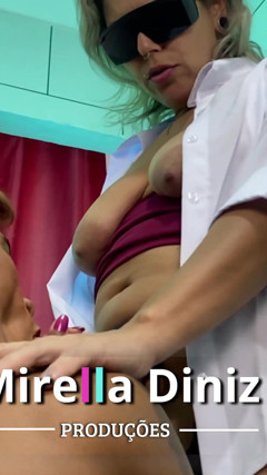 A Very Hot Fuck with Two Women Getting Fake Tans thumbnail