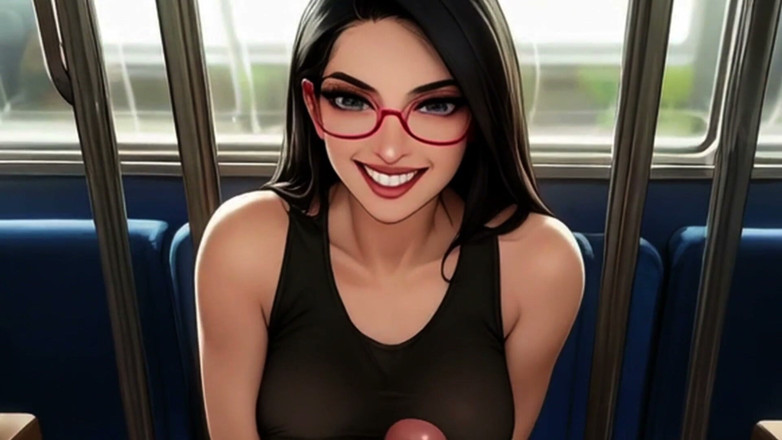 Spicy Toons: Lin se la follan en el tren