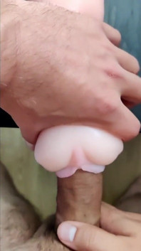 Fucking my new toy - so tight!
