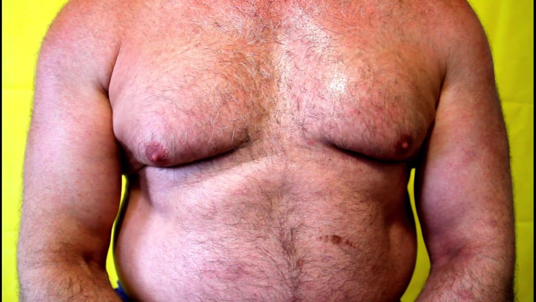 Gaybear1966: Wielki brzuch gej niedźwiedź krok tata hunk mięśni niedźwiedź pe...