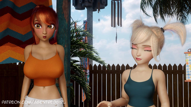 Agent Red Girl: Sexsona Epizoda 5 - Ouroboros! - Futanari Yuna a Mikimi navštíví futanari sexuálního...