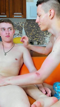 Alex Is Very Happy When I Jerk His Dick off!