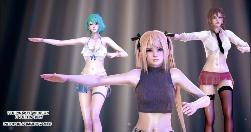 3D-Hentai Games: [mmd] erövrare doa Marie Rose Misaki Tamaki het dans 4k 60fps