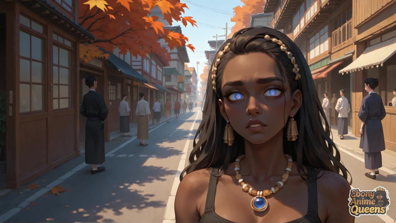 Ebony Anime Queens: La diosa de color oscuro provee una corrida oral audazmente...