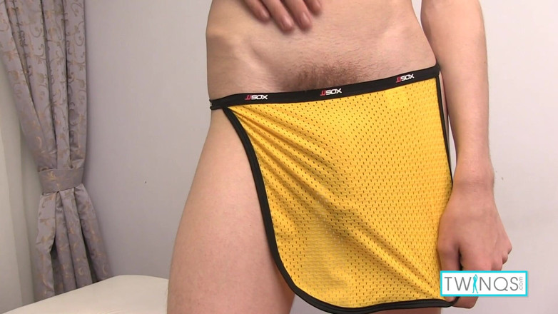Twin Qs: Lustful boy toy Aaron dildo bangs his needy fuckhole!