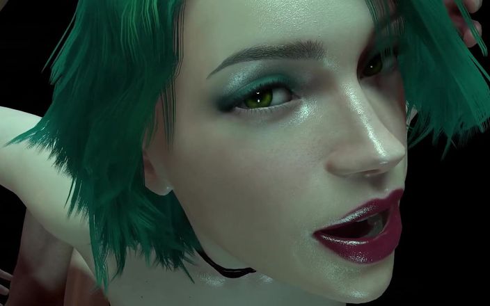 Wraith ward: 绿头发的辣妹被后入：3D色情