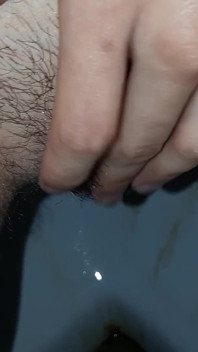 I Pee, Masturbate and Cum at the Same Time in a Public Toilet