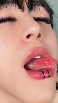 Lips in Saliva, Filthy, Verbal Sissy Spitting, Self Facial