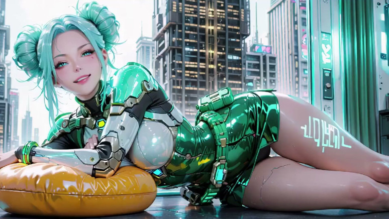 Seraphina Vale: Awek Perisai Hijau! Valkyrie Berambut Perak melutut dan menggigit belakang,...