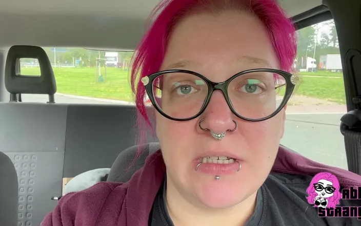 Abby Strange: Pissing at the Autobahn Rest Stop