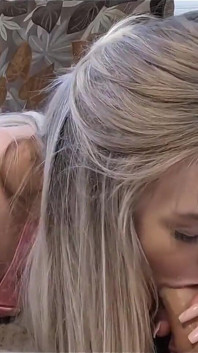 Sucking Her Step-bro's Cock