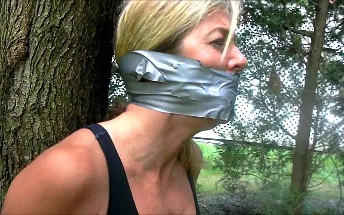 Selfgags classic: Snatched MILF Jogger!