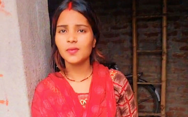 Pooja raniji: Indyjski Desi Młoda Bhabhi dziewczyna pieska styl z palcówkami Piękny...