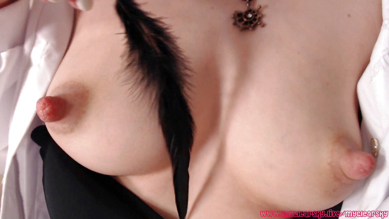 MyClearSky: Tette di mungitura e capezzoli provocanti primo piano