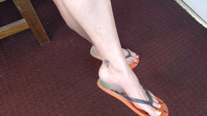 Abby Anna: Fruity flip flops toes shoeplay