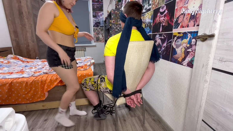 Katybigcherry: Gefesselt, meinen mann, cuckold und dazu gebracht, wie ich einen...