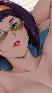 Faye Valentine opalanie zamienia się w seks plażowy. Faye Valentine Hentai Cosplay