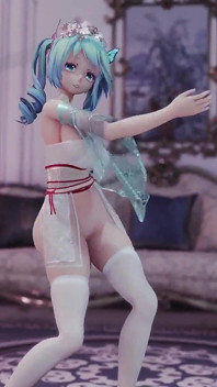 Hatsune (g)i-dle - Queencard Queen Erotische Uniform Striptease Kolossale Brüste zittern