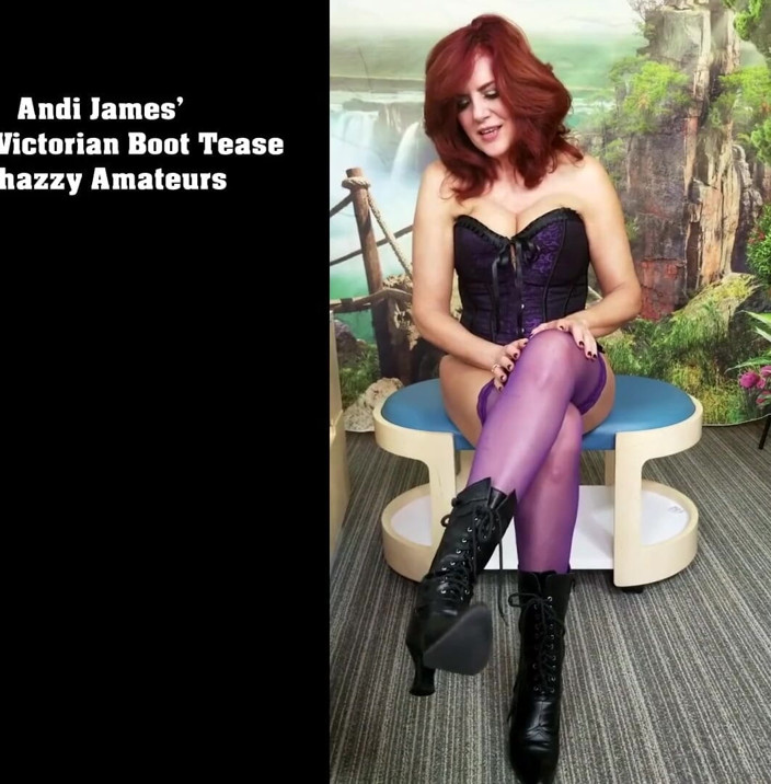 PornoJuice: Andi James Olde соблазняет викторианки сапогами