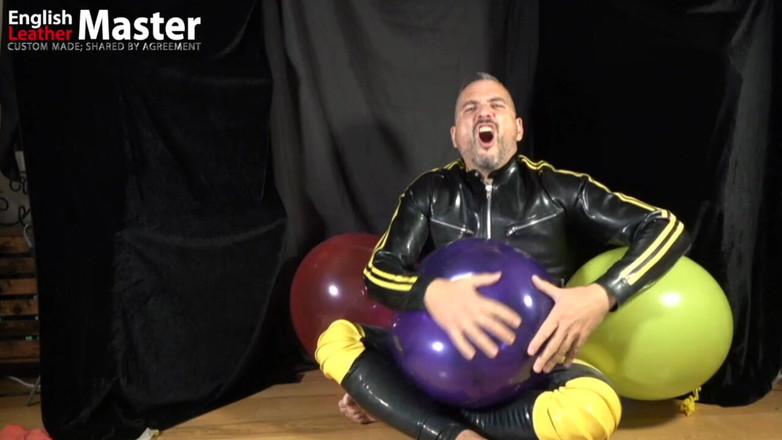 EnglishLeathermaster: Liebendes ballonspiel, no pop, dann knallt sie