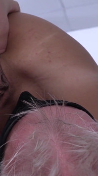 Blonde Nataly Gets Fucked by Fat White Haired Guy 69 and Cumshot