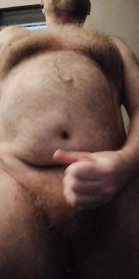 Blowing Huge Load of Stepdaddy Bear Cream