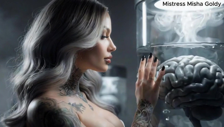 Goddess Misha Goldy: Můj pach z tebe dělá mou slabou malou couru, náchylnou...